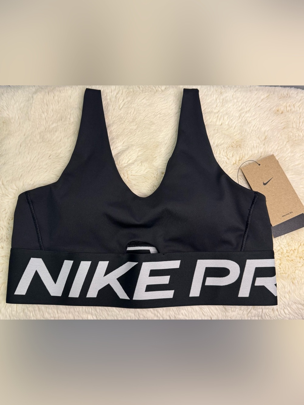 Nike Black Padded Sports Bra  with Supportive Band